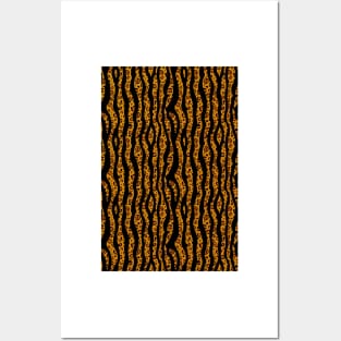 zebra and leopard print Posters and Art